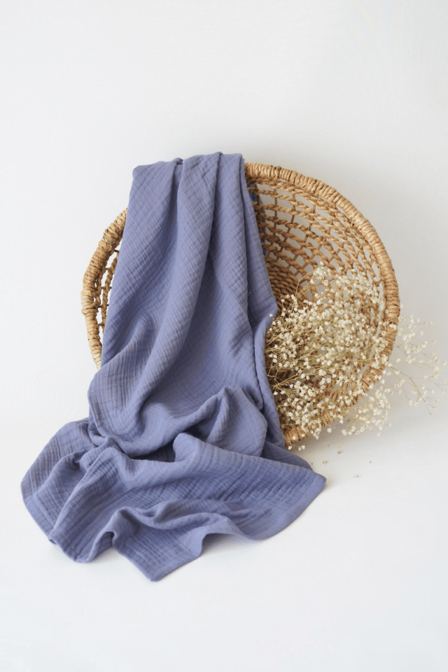 Organik Pamuk Müslin Bebek Battaniyesi